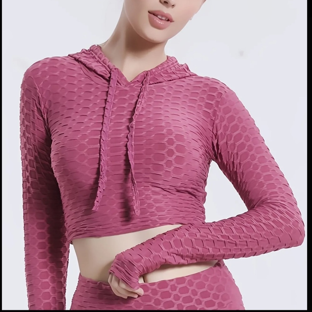 Ribbed Shein athletic crop top